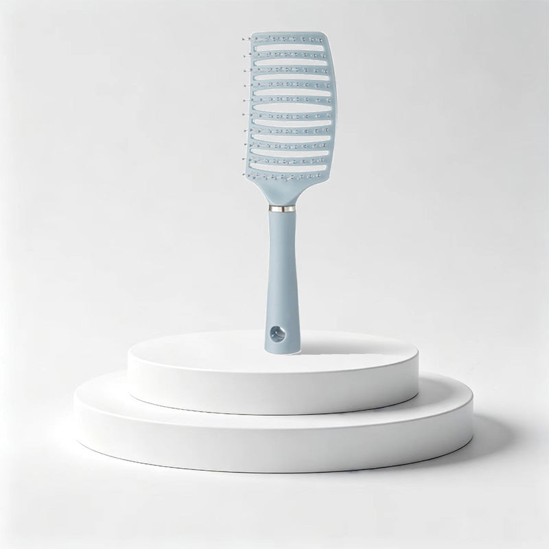 Large Bone Pink Blue Green Orange Hairbrush Curly Hair Comb Backhead Puffing Styling Tool Air Cushion Comb Long Hair Curly Hair Massage Big Curve Comb